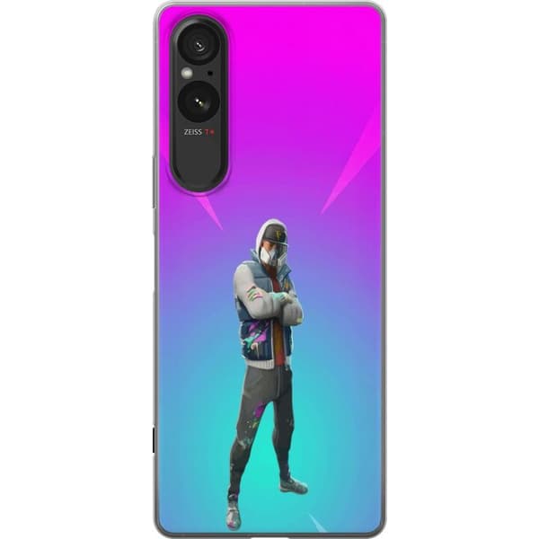 Sony Xperia 10 VI Gjennomsiktig deksel svart ridder fortnite