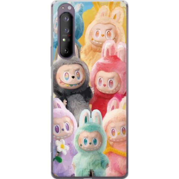 Sony Xperia 1 II Gjennomsiktig deksel Labubu Skissestil