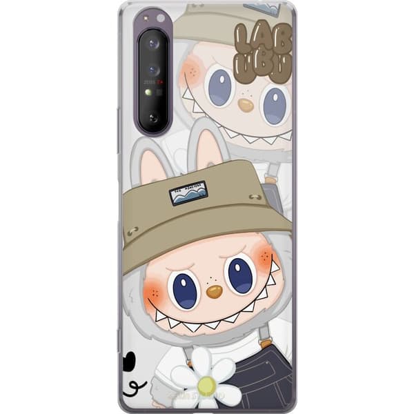 Sony Xperia 1 II Gjennomsiktig deksel Labubu Minimal Mood - Enkel og stilig monsterdesign