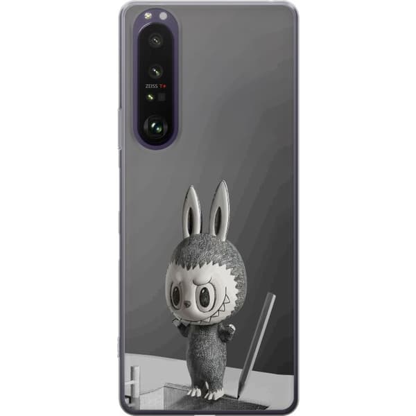 Sony Xperia 1 III Gjennomsiktig deksel Pop Mart MEGA LABUBU LABUBU Sketch 1000%