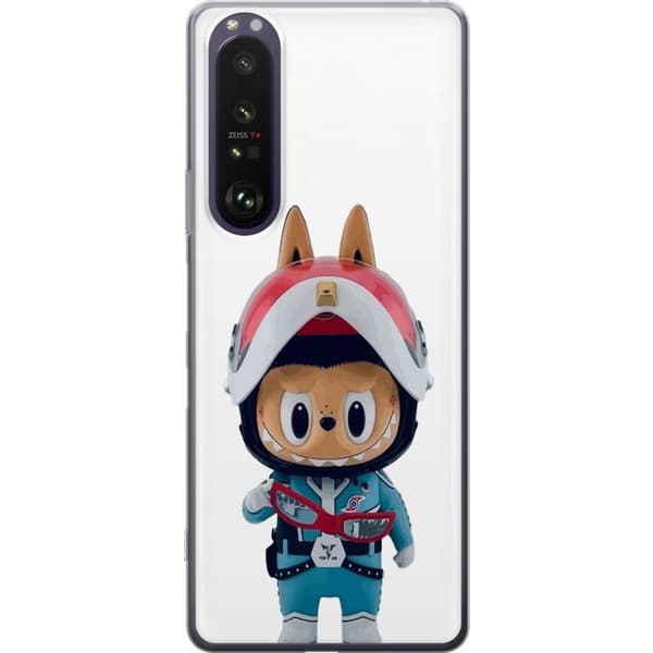 Sony Xperia 1 III Genomskinligt Skal How2work Labubu The Monsters x Ultraman Blue Figure