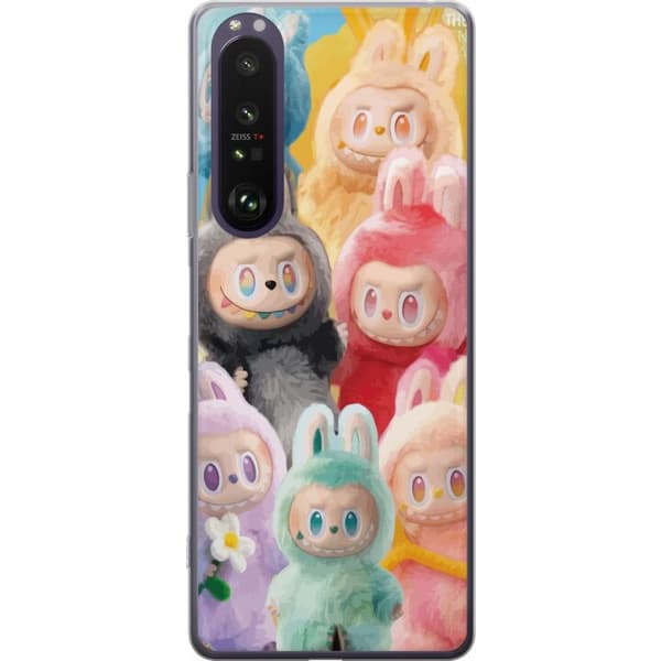 Sony Xperia 1 III Gjennomsiktig deksel Labubu Skissestil