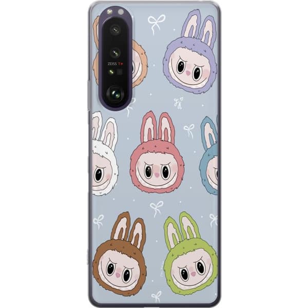 Sony Xperia 1 III Gennemsigtig cover Labubu Star mønster