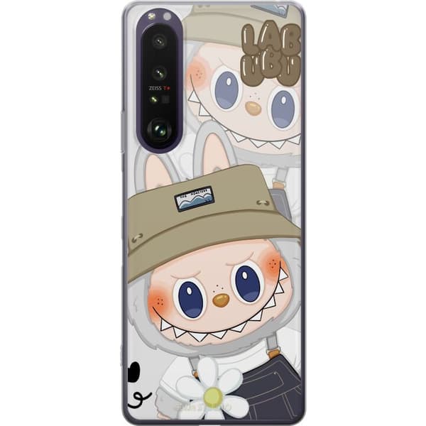 Sony Xperia 1 III Gennemsigtig cover Labubu Minimal Mood - Enkel og stilren monsterdesign