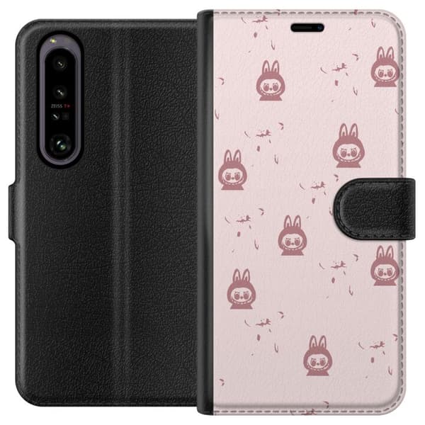Sony Xperia 1 IV Lommeboketui Labubu Neon Pop - Neonfarget pop art monster