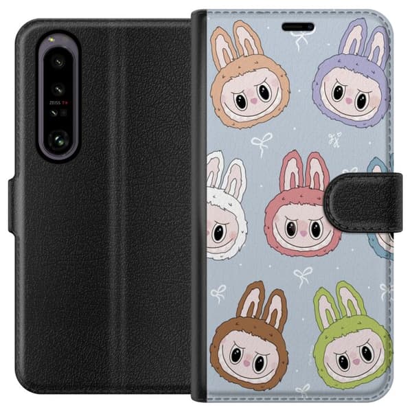 Sony Xperia 1 IV Lommeboketui Stjärnmönstrat med monsterlook