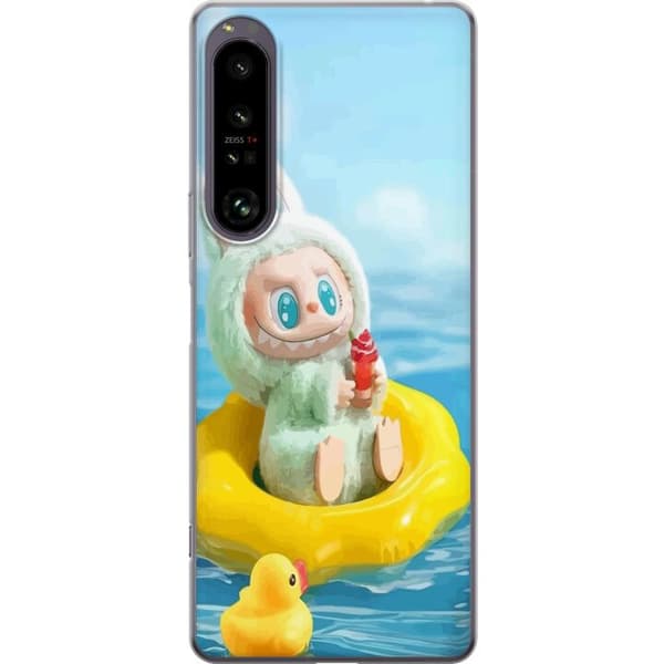 Sony Xperia 1 IV Gjennomsiktig deksel Labubu Stripe Attack - Striper møter monstre