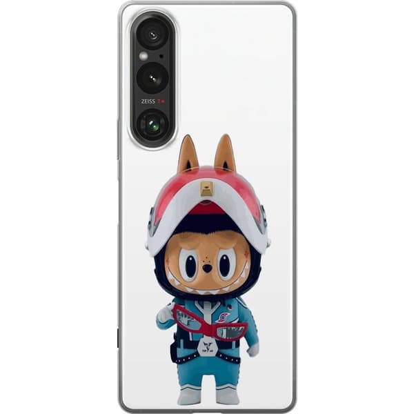 Sony Xperia 1 V Gjennomsiktig deksel How2work Labubu Monstrene x Ultraman Blue Figur