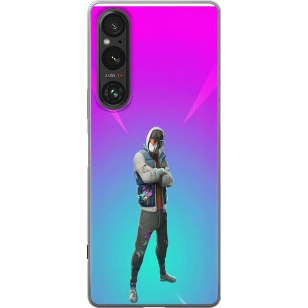 Sony Xperia 1 VI Gennemsigtig cover sort ridder fortnite