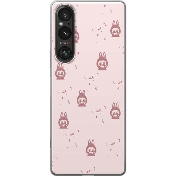 Sony Xperia 1 VI Gennemsigtig cover Labubu Neon Pop - Neonfarvet pop art monster