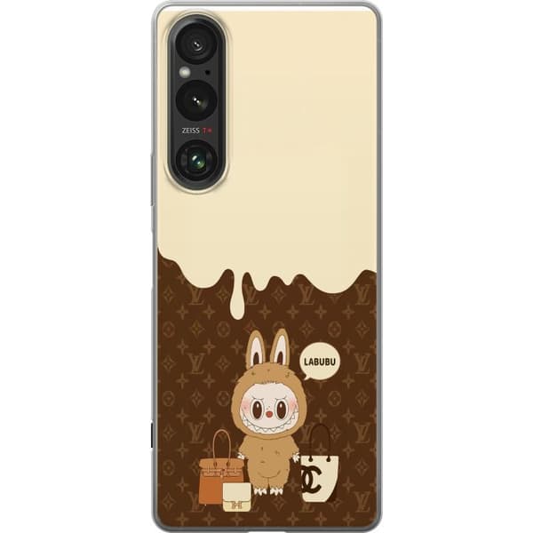 Sony Xperia 1 VI Läpinäkyvä kuori Labubu Blue Chill - Sinisen sävyt ja rauhallinen ilme