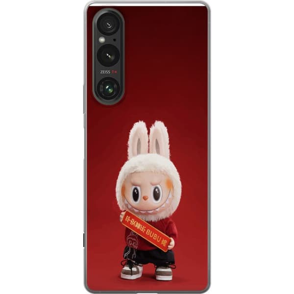 Sony Xperia 1 VI Gjennomsiktig deksel Pop Mart The Monsters Labubu Lykke til Vinyl Plysj Dukke