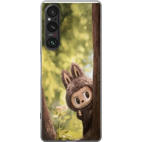 Sony Xperia 1 VI Gennemsigtig cover Labubu Graffiti Vibes – Gadekunst i monsterform