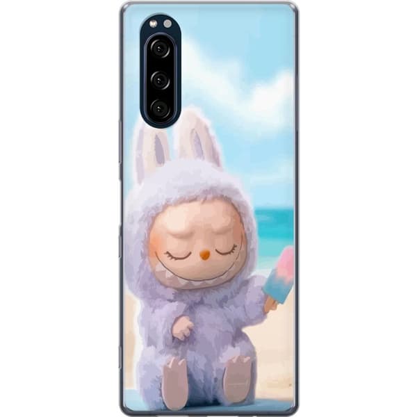 Sony Xperia 5 Gennemsigtig cover Labubu Lyserød Stemning