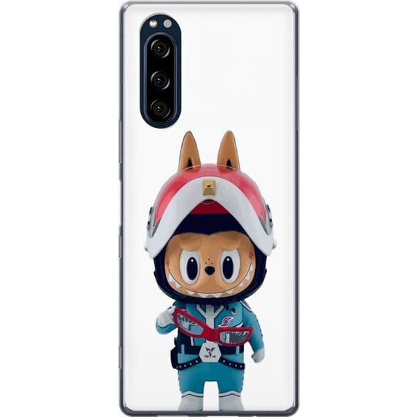 Sony Xperia 5 Gennemsigtig cover How2work Labubu Monstre x Ultraman Blue Figur