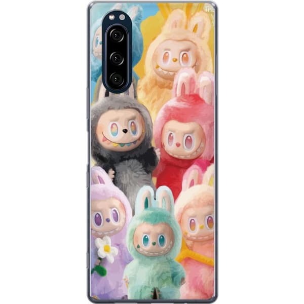 Sony Xperia 5 Gennemsigtig cover Labubu Skitse Stil