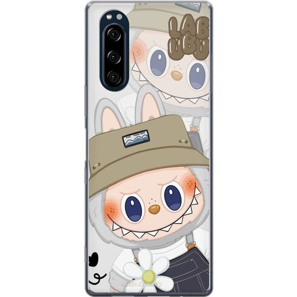 Sony Xperia 5 Gennemsigtig cover Labubu Minimal Mood - Enkel og stilren monsterdesign