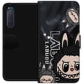 Miniatyrbillede 1 af 3: Sony Xperia 5 II Tegnebogsetui <nl>Labubu Black Energy - Sort mønster i gade stil