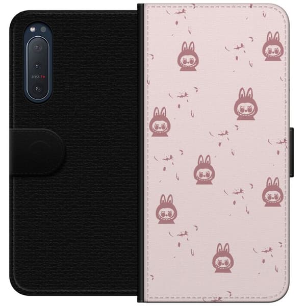 Sony Xperia 5 II Lommeboketui Labubu Neon Pop - Neonfarget pop art monster