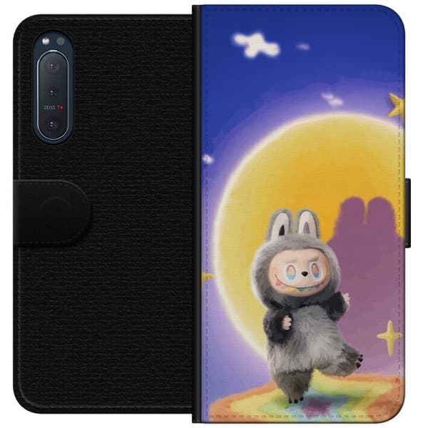 Sony Xperia 5 II Lommeboketui Labubu Neon Pop - Neonfarget pop art-monster