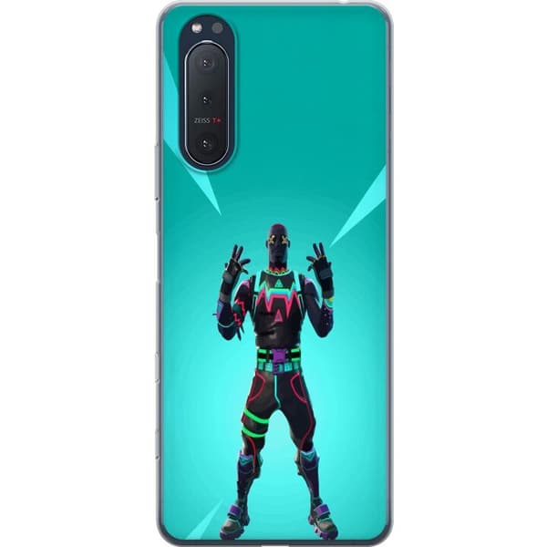Sony Xperia 5 II Gennemsigtig cover sort ridder fortnite