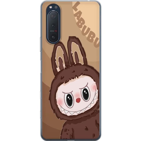 Sony Xperia 5 II Genomskinligt Skal Labubu Cloud Cutie – Vit och blå design med gullig stil