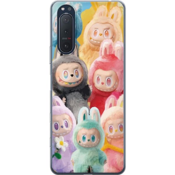 Sony Xperia 5 II Gennemsigtig cover Labubu Skitse Stil