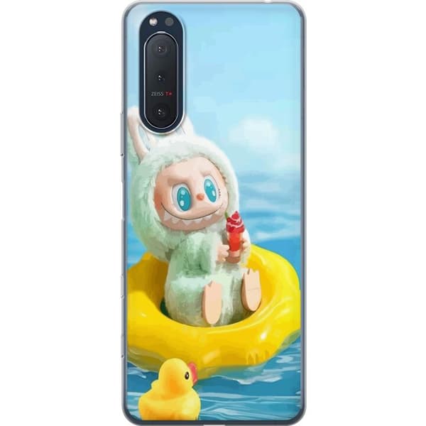 Sony Xperia 5 II Gennemsigtig cover Labubu Stripe Attack - Striber møder monstre