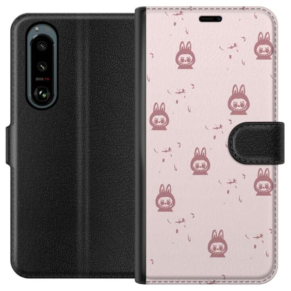 Sony Xperia 5 III Tegnebogsetui Labubu Neon Pop - Neonfarvet pop art monster