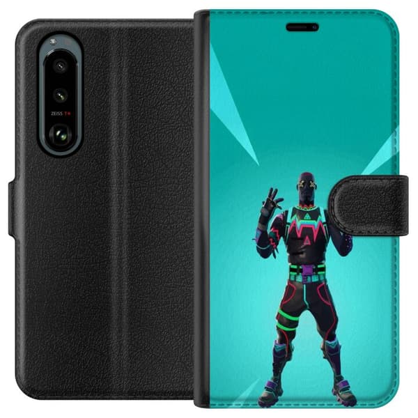 Sony Xperia 5 III Tegnebogsetui sort ridder fortnite
