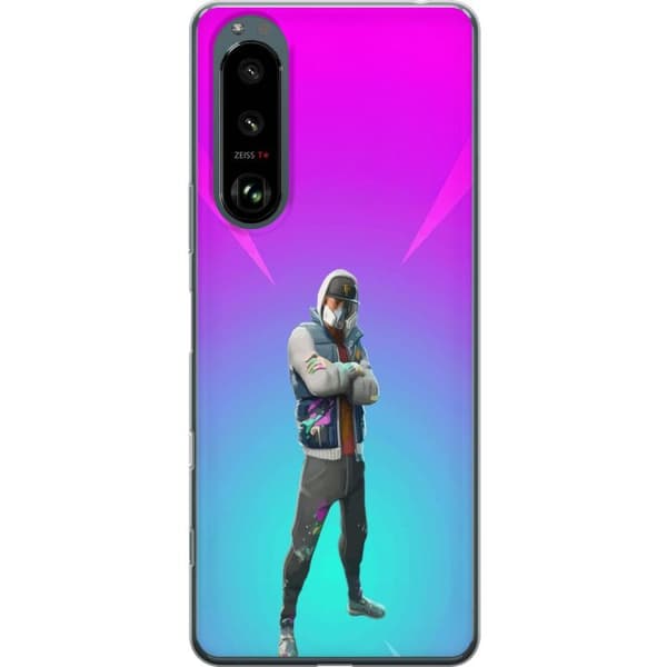 Sony Xperia 5 III Gennemsigtig cover sort ridder fortnite