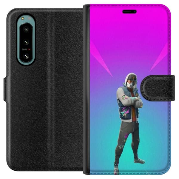 Sony Xperia 5 IV Lommeboketui svart ridder fortnite