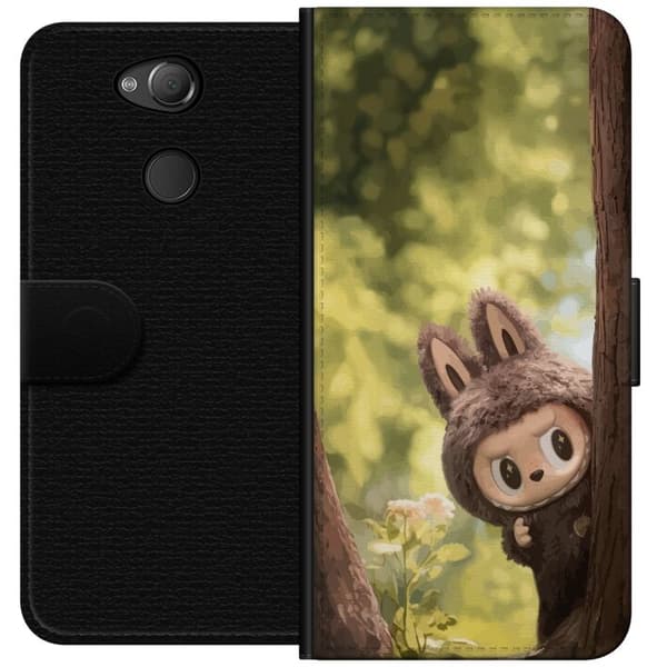 Sony Xperia XA2 Lompakkokotelo Labubu Graffiti Vibes – Katutaide hirviömuodossa