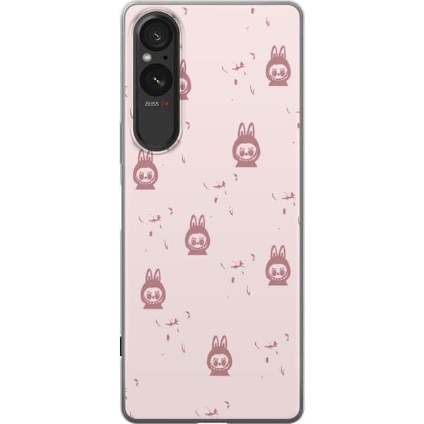 Sony Xperia 5 V Gjennomsiktig deksel Labubu Neon Pop - Neonfarget pop art monster