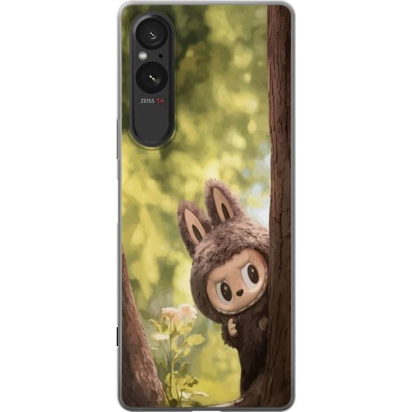 Sony Xperia 5 V Läpinäkyvä kuori Labubu Graffiti Vibes – Katutaide hirviömuodossa