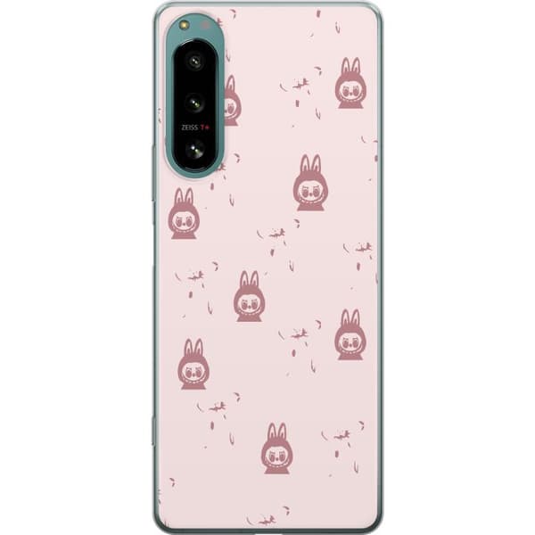 Sony Xperia 5 IV Gennemsigtig cover Labubu Neon Pop - Neonfarvet pop art monster