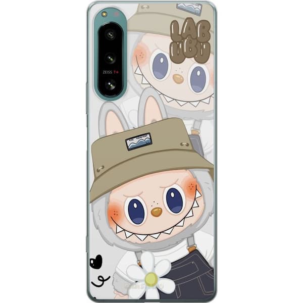 Sony Xperia 5 IV Gennemsigtig cover Labubu Minimal Mood - Enkel og stilren monsterdesign