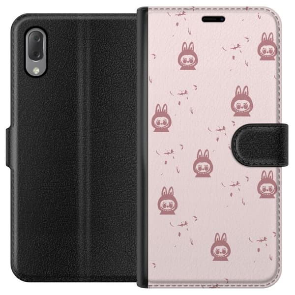 Sony Xperia L3 Lommeboketui Labubu Neon Pop - Neonfarget pop art monster