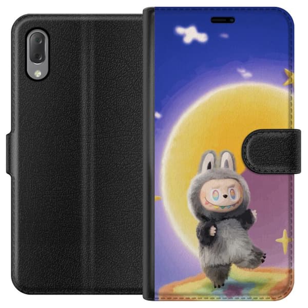 Sony Xperia L3 Lommeboketui Labubu Neon Pop - Neonfarget pop art-monster