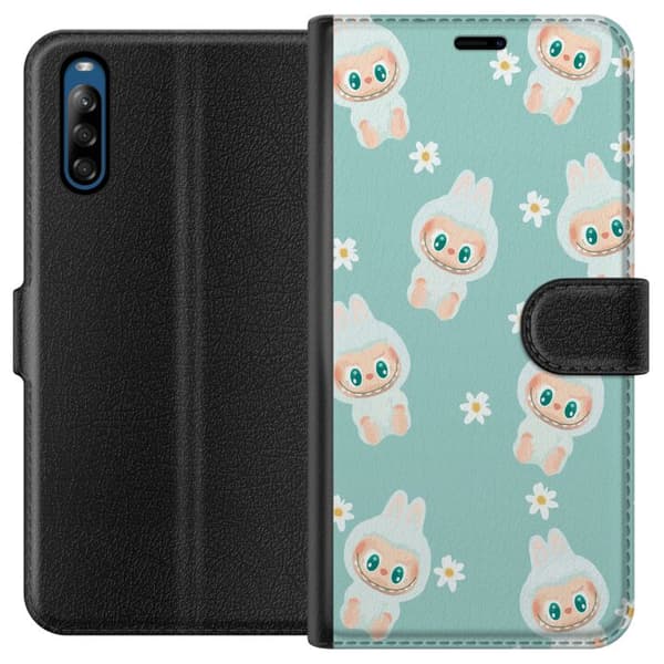 Sony Xperia L4 Plånboksfodral Labubu Candy Vibes – Söt och färgglad monsterstil