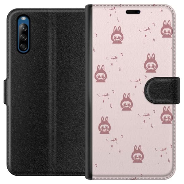 Sony Xperia L4 Tegnebogsetui Labubu Neon Pop - Neonfarvet pop art monster