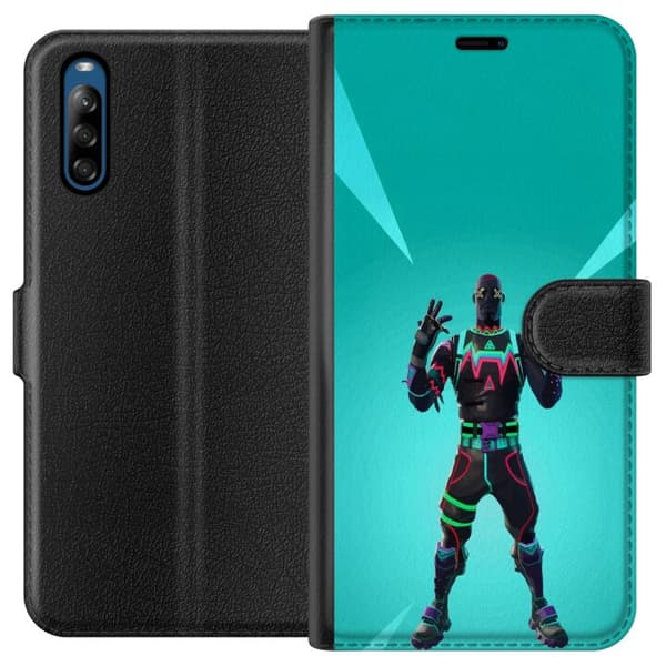 Sony Xperia L4 Tegnebogsetui sort ridder fortnite