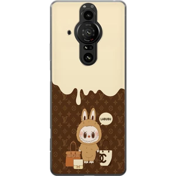 Sony Xperia Pro-I Gennemsigtig cover Labubu Blue Chill - Blå toner og rolig udtryk