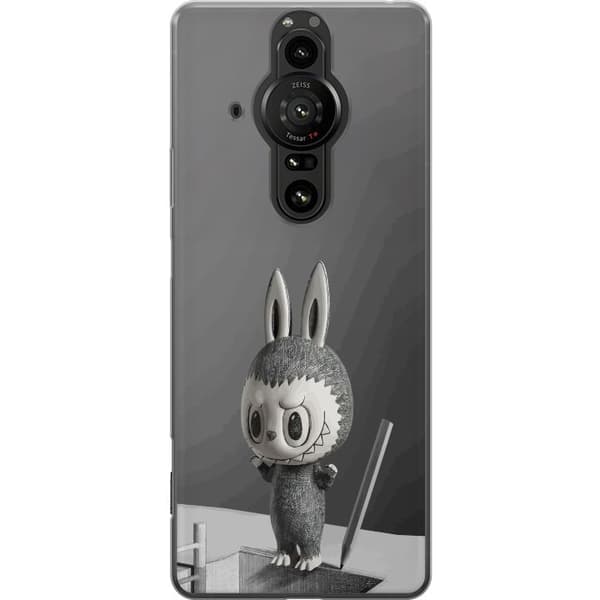 Sony Xperia Pro-I Gennemsigtig cover Pop Mart MEGA LABUBU LABUBU Sketch 1000%