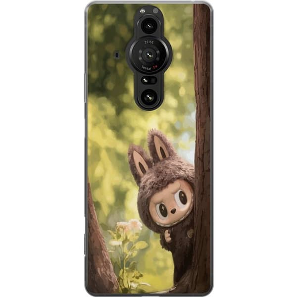 Sony Xperia Pro-I Gennemsigtig cover Labubu Graffiti Vibes – Gadekunst i monsterform