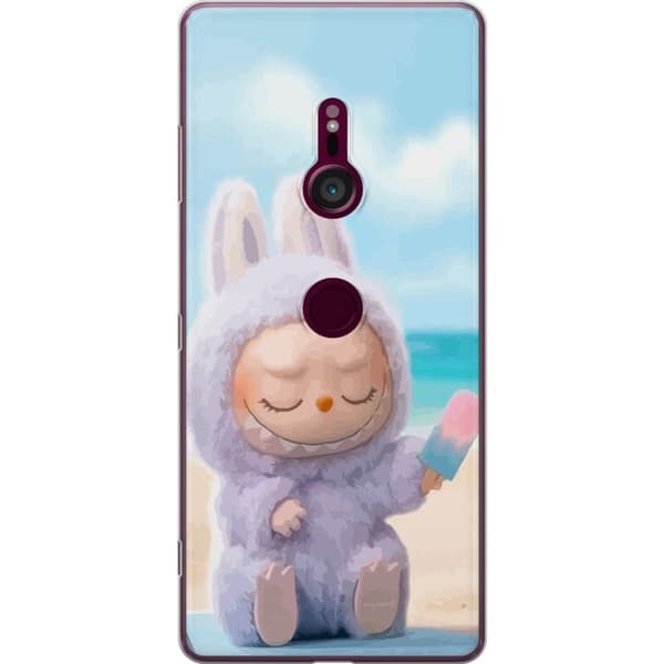 Sony Xperia XZ3 Genomskinligt Skal Labubu Pink Mood – Rosa monsterdesign