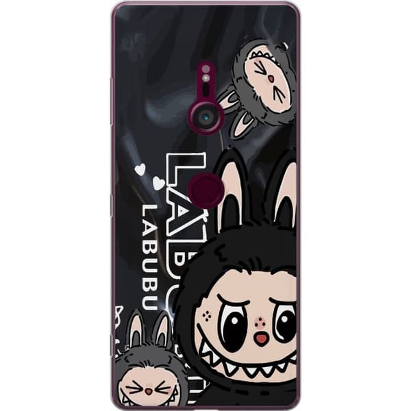 Sony Xperia XZ3 Gennemsigtig cover <nl>Labubu Black Energy - Sort mønster i gade stil