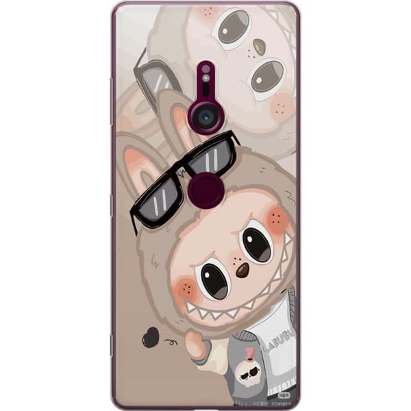Sony Xperia XZ3 Genomskinligt Skal Labubu Rainbow Chaos – Färgglatt monster i regnbågstoner