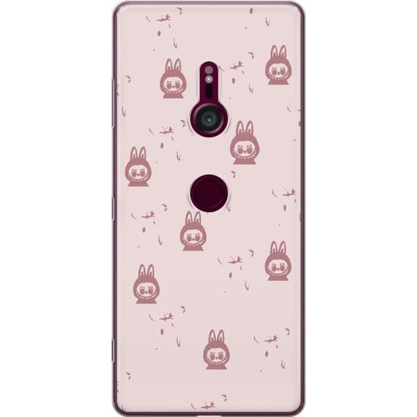 Sony Xperia XZ3 Gennemsigtig cover Labubu Neon Pop - Neonfarvet pop art monster