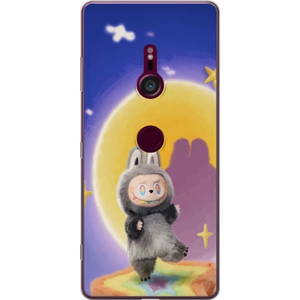 Sony Xperia XZ3 Gennemsigtig cover Labubu Neon Pop - Neonfarvet pop art monster